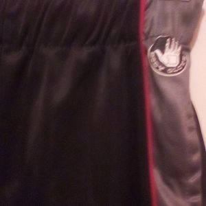 Body Glove Pants Black w Gray and Red Stripe down both sides Small Size 8